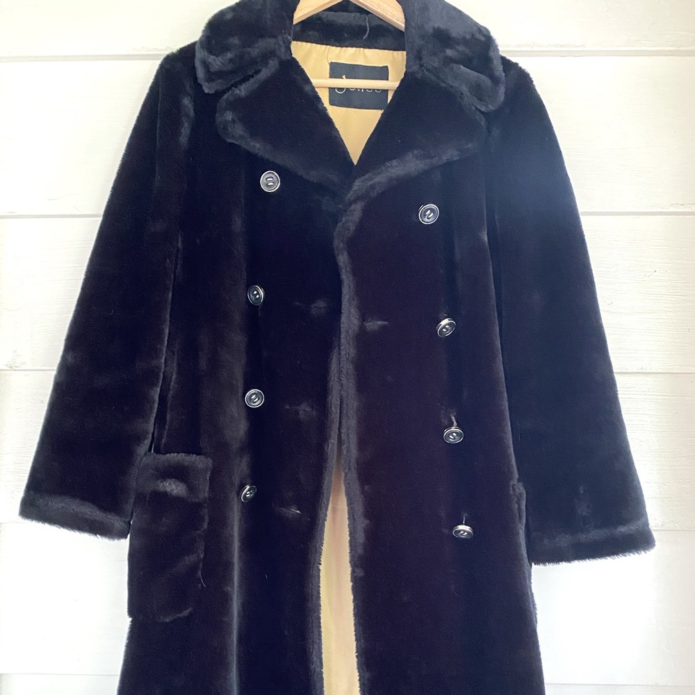 Vintage 60s 70s faux fur coat